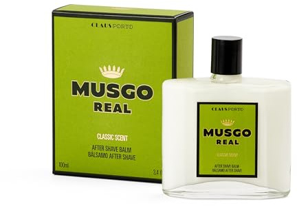 Claus Porto - Musgo Real After Shave Balm Classic Scent | Timeless, Invigorating, Alluring | Citrus, Bergamot, Musk (100mL | 3.4 fl oz)