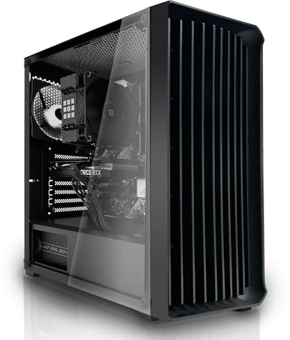 SYSTEMTREFF Office PC Intel Core i3-13100 4x4.5GHz | UHD 730 4K HDMI DX12 | 512GB M.2 NVMe | 16GB DDR4 RAM | WLAN Silent Desktop Computer Rechner für Büro Business Multimedia