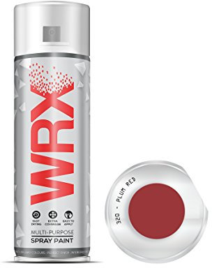 WRX Spray Paint - Plum Red - 400 ml Quality Brilliant Colours Perfect Finish Brilliant All Purpose Interior/Exterior, Art, Crafts, Auto, Home Furniture, Garden, Radiator Paint 400ml