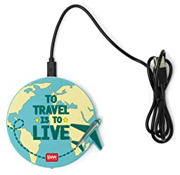 Legami Super Fast 40033229 - Cargador inalámbrico para Smartphone, Multicolor (Travel)
