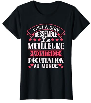 Idée Cadeau Pour Monitrice D'équitation T-Shirt