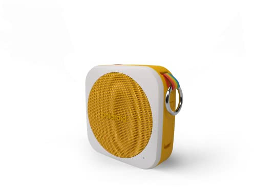 Polaroid 9080 P1 Music Player (Yellow) - Super Portable Wireless Bluetooth Speaker Rechargeable with IPX5 Waterproof and Dual Stereo Pairing