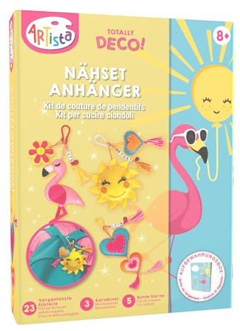 ARTISTA 9301954 Kit de Couture Pendentif DIY Kit de Bricolage pour Enfants à partir de 8 ans