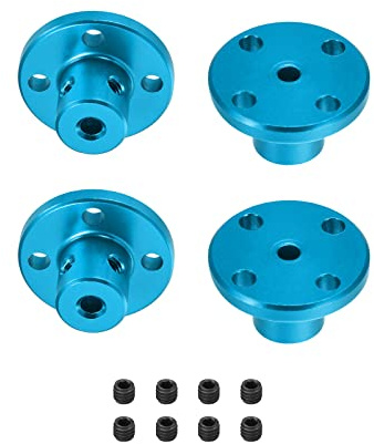 DMiotech 4pz 3mm Interno Diametro H13xD10 Flange Accoppiamento Connettore Rigido Guide Albero Supporto Accoppiatore Albero Accoppiamento con Viti per Fai-da-Te RC Modello Motori Cielo Blu