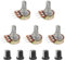 SCOOYUCK 5 Stücke B10K Potentiometer 3 polig Linear Taper einstellbar Drehpotentiometer mit Knopf