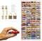 ART TWIST HOME Vetrina Vitrina Expositora para Colecciones con 80 Compartimentos | Expositor Coches Hot Wheels | Vitrina Pared 40cm x 78cm x 4cm | Expositor de Madera (Mensola Senza Motivo)