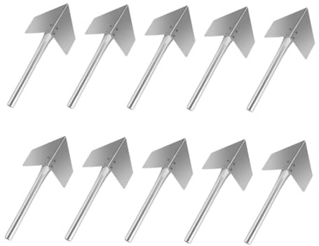 TOVINANNA 10 pezzi Raschietti Angolari in Acciaio Inossidabile per Stuccatura Muro Cazzuola Gradi per Angoli Esterni Strumenti Resistenti per Rifinitura Cemento e Cartongesso