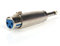 Devinal Professioneller 6,35 mm (1/4) Zoll Mono-Stecker auf 3-polige XLR-Buchse, Stereo-Audio-Mikrofon-Adapter, Konverter-Anschluss