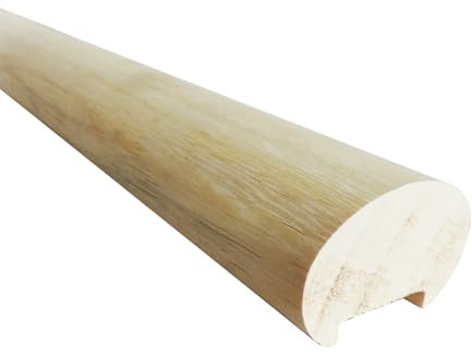 Onlywood Corrimano VERO LEGNO TONDO Ayous Grezzo Diametro 47 mm - Asta da 3 Metri