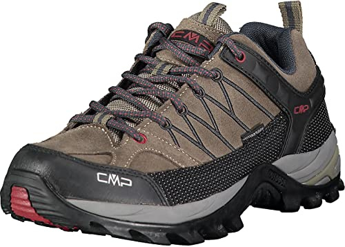 CMP Rigel Low Trekking Shoes Wp, Scarpe da trekking Uomo, Torba-Antracite, 41 EU