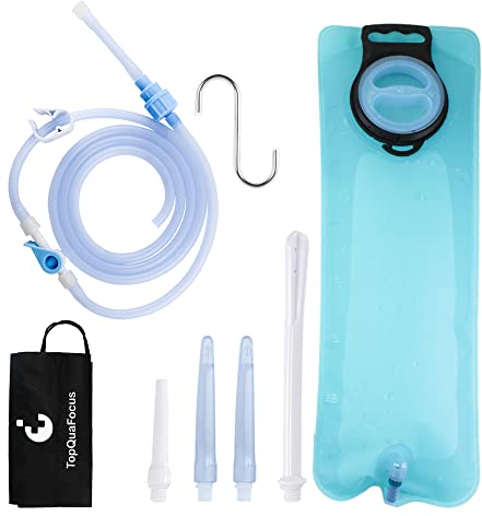 TopQuaFocus Tragbares Klistierbeutel-Set 3L Douche Bag für Frauen Wiederverwendbarer Klistierbeutel für Männer Frauen Darmreinigung Bio-Klistier-Kaffee-Reinigungsbeutel