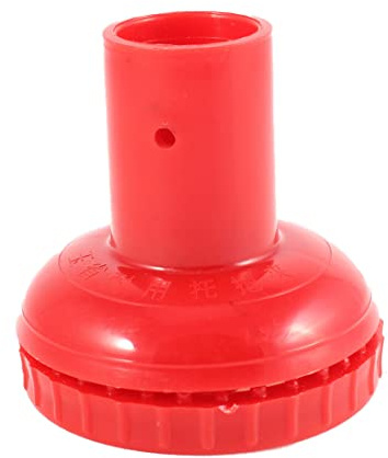 Ruilogod Plástico redondo DIY MOP Cabeza de clip de 1.1 pulgadas de diámetro rojo