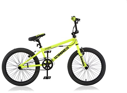 T&Y Trade 20 Zoll BMX Kinder MÄDCHEN Sport Jugend Jungen Fahrrad Rad KINDERFAHRRAD 360° Rotor Freestyle Bike Winner GELB