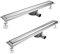 Kasloglow Duschrinne 80 cm Komplettset, Edelstahl Ablaufrinne, Extra flache befliesbare Duschrinne mit Haarsieb, Geruchsstop und 360° Drehbar Siphon - Länge Länge 50-120cm für bodenebene Duschen