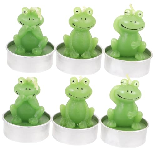 TOPBATHY Frosch Dekorative Teelicht Kerzen Set 6 Stücke Spaß Und Kreative Desktop Decor
