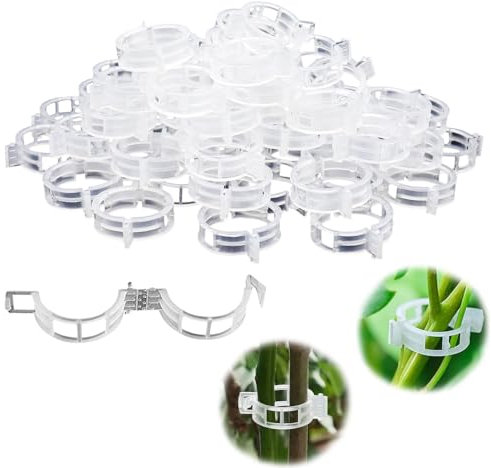 200 Pièce Clips de Support de Plantes, Attache Tomates Clips, Tuteur Plante Grimpante Clips de Vigne, Clip pour Plantes, Croissance Droit et Plus Sain, pour Plantes pour Légumes, Vignes, Fleurs