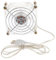 Toddmomy Pet Crate Cooling Fan Portable Desk Fan for Summer Quiet Safe for Hamsters
