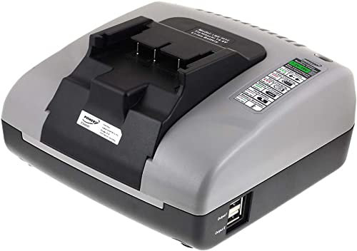 akku-net Akku-Ladegerät mit USB für Hitachi Akkuschrauber DS 14DSL, 14,4V-18V