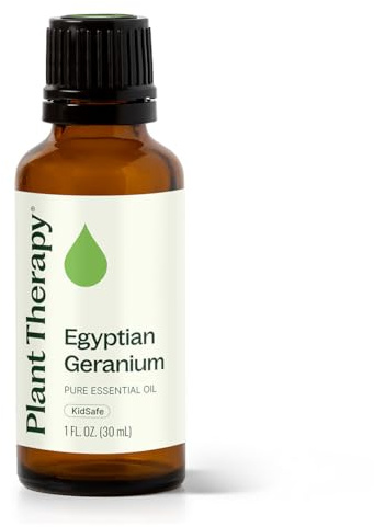 Plant Therapy Egyptian Geranium Essential Oil 30 mL (1 oz),100% Pure, Undiluted, Natural Aromatherapy, Stress Relief, Emotional Balance
