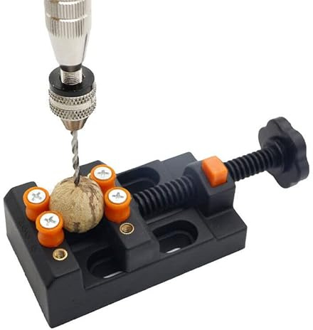 Mini étau de perceuse à réglage rapide, 18 pièces/ensemble d'outils de sculpture, Outil de Sculpture Bijoux Portable Multifonction Précision, Outil de Fixation d'Étau de Table DIY