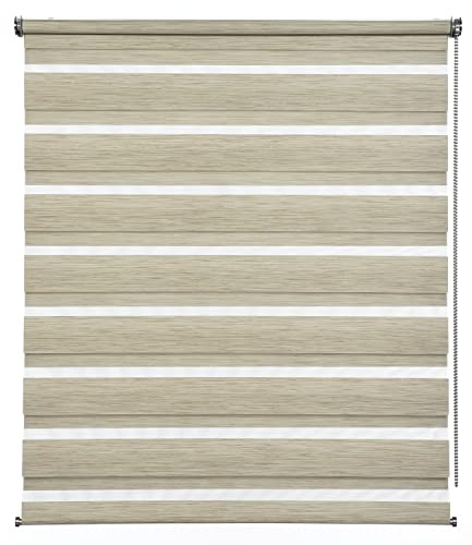 Gardinia Doppelrollo de Luxe Cappuccino-Melange 110 x 180