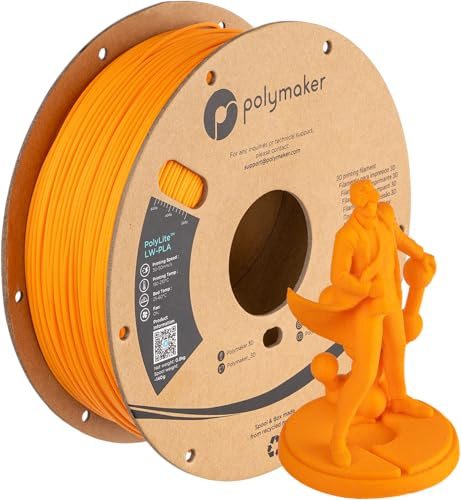 Polymaker PolyLite LW-PLA - 1.75mm - 800g - Orange