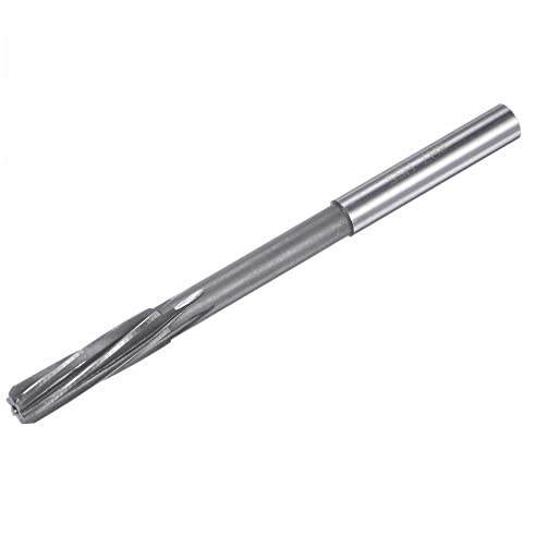 sourcing map Spann Reibahle 8mm H7 4241 Hochgeschwindigkeitsstahl Spiralnuten Drehmaschine Reibahle Fräser