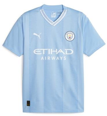 PUMA Manchester City F.C. MCFC 770438-01 Camiseta Primera Equipación Replica Unisex Azul Tamaño L