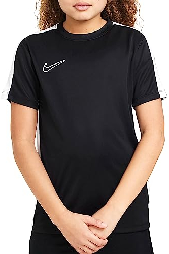Nike Unisex Kinder Df Acd23 T-Shirt, Black/White/White, L 147-158 EU