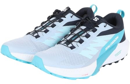 Salomon femmes Sense Ride 5 Blanc Cachemire, Chaussures de randonnée polyvalentes pour le confort, Parfaites pour la randonnée et le trail running lors d'aventures en plein air. 39 ⅓