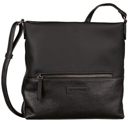 TOM TAILOR Gia Damen Umhängetasche Crossbody Bag Mittelgroß Schwarz
