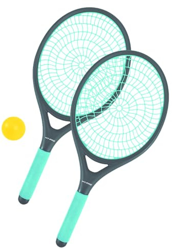 Hy-Pro Garden Tennis Set – Soft Ball, 2 person, Soft Racket Grips, Soft Foam Ball Convenient Carry bag, Lightweight, Great for beginners, Perfect for Family Fun, Garden Games, Kids, Adults