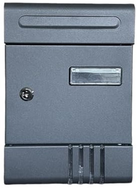 ZWQXZX Buzón de Correo Buzon Buzón De Pared con Caja De Seguridad For Cartas, Paquetes, Almacenamiento, Protección De Correo Al Aire Libre Impermeable Buzón(Black)