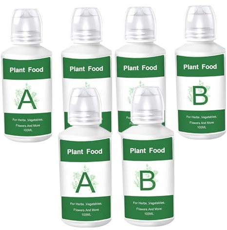 Fertilizzante idroponico, 6% di cibo per piante idroponiche, nutrienti A&B, fertilizzante per verdure, frutta, agricoltura