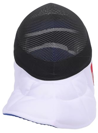 TARSHYRY Máscara Protectora de Esgrima con Malla de Acero Al Carbono, Diseño Transpirable, Certificado CE 350N para Entrenamiento con Florete y Espada, Cómodo Forro de Tela, Protector Facial para (M)