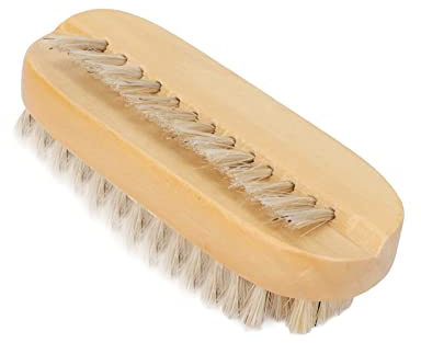 ZASCHMOY Double Sided Nail Brush, Wooden Base with Sturdy Rough for Cleaning Under and Nails Art, Practical for Men Women Mechanics Gardeners