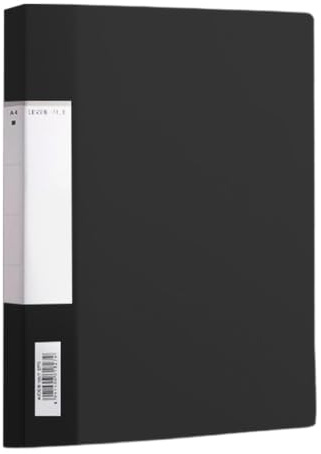 Hålfria dokumentbindare, dubbel metallklämma arrangör | 21,6 x 27,9 cm arkivpärm med stabil konstruktion, dokumentmapp med fast klämma, pappershållare och platsbesparande