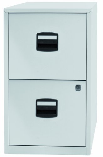 Bisley Steel 2 Drawer Filing Cabinet - Chalk White