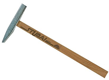 Stubai 419701 Marteau de carreleur plat avec manche, Argent/Beige, 75 g