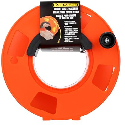Bayco KW-110 Cord Storage Reel, No Cord, Orange