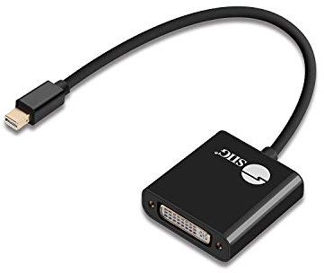 SIIG Mini DisplayPort to DVI Active Adapter - 4K @30Hz Mini DP to DVI-D Single Link Thunderbolt 2 Eyefinity Compatible