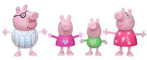 Peppa Pig F2192 Leksaksfigurer, Flerfärgad, 4 st