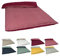 beties Leinen Doubleface Bettwäsche ca. 135x200 cm 100% Leinen Stone-Washed Bettbezug (Rose´de Provence/Merlot-rot)