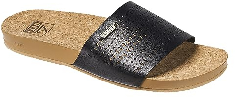 Reef Sandale Damen Cushion Scout Perf, Black/Tan, 40,5 EU
