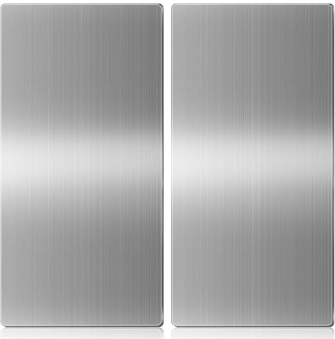 Gisafai 2 Pcs Stainless Steel Hand Dryer Wall Splash Guard 32 x 16 Inch Wall Splash Guard Backsplash Protector Panel with Ultra Strength Adhesive for Bathroom, Kitchen, Restroom