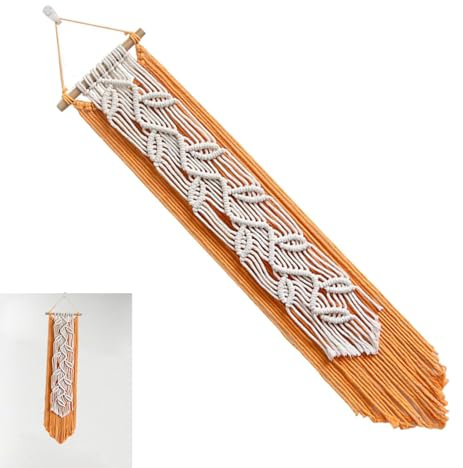 Esncddym Boho Macrame Wall, Macrame Wall Decor | Vävd Boho gobeläng | Makramekonst, vävd elegans, garntofstapet, mångsidig inredning, för studio och vardagsrum