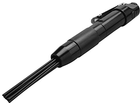 Qusedwey Escalador de Agujas Eliminación de la Herramienta de Escoria de Herrumbre Neumática Neumática Escoria de Corrosión Remover la Herramienta de Limpieza de Desbarbado con 12X Agujas