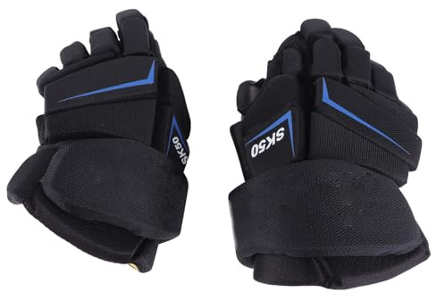 Ishockeyhandskar andas skyddande högt passande nylon tyg eva skumhockeyhandskar för hockeyspelare sportentusiaster (9 tum)