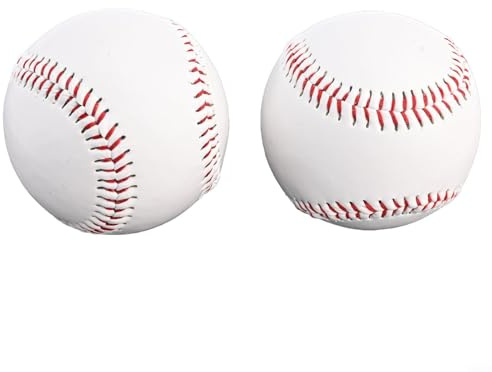 Confezione da 2 palline da softball e hardball da 22,9 cm, perfette per baseball e allenamento (palla dura)