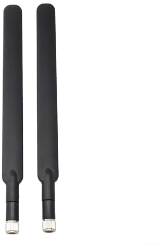 Gdfnmogo Antena LTE 4G para antena de enrutador externo de 5dBi compatible con E5186 B880 B310 B525 B535 B593 698-2700MHz Paquete doble de alta ganancia (negro)